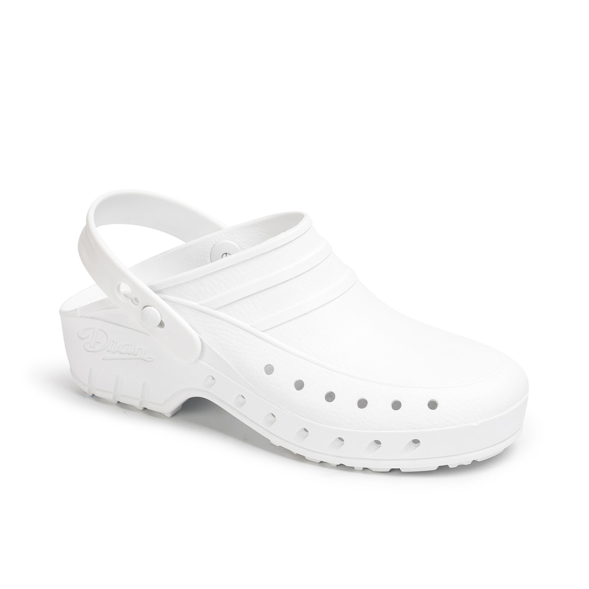 Zueco perforado blanco