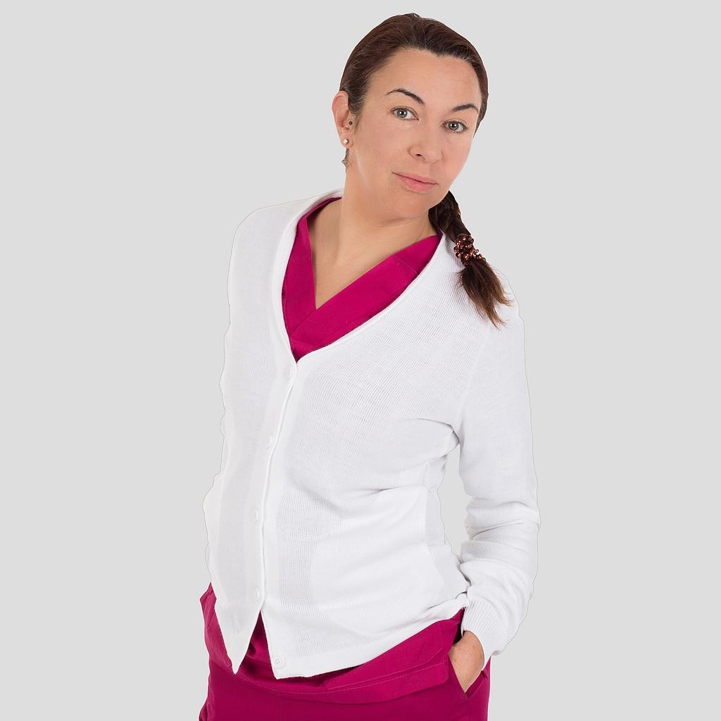 Rebeca mujer bolsillo cortado