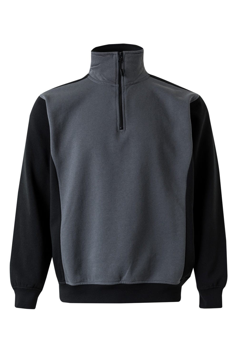 Sudadera bicolor cremallera