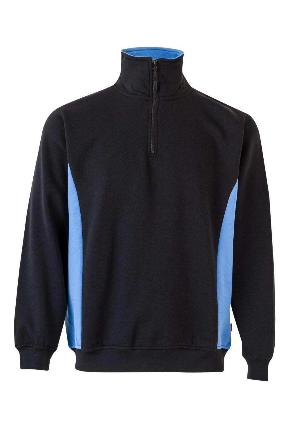 Sudadera bicolor cremallera
