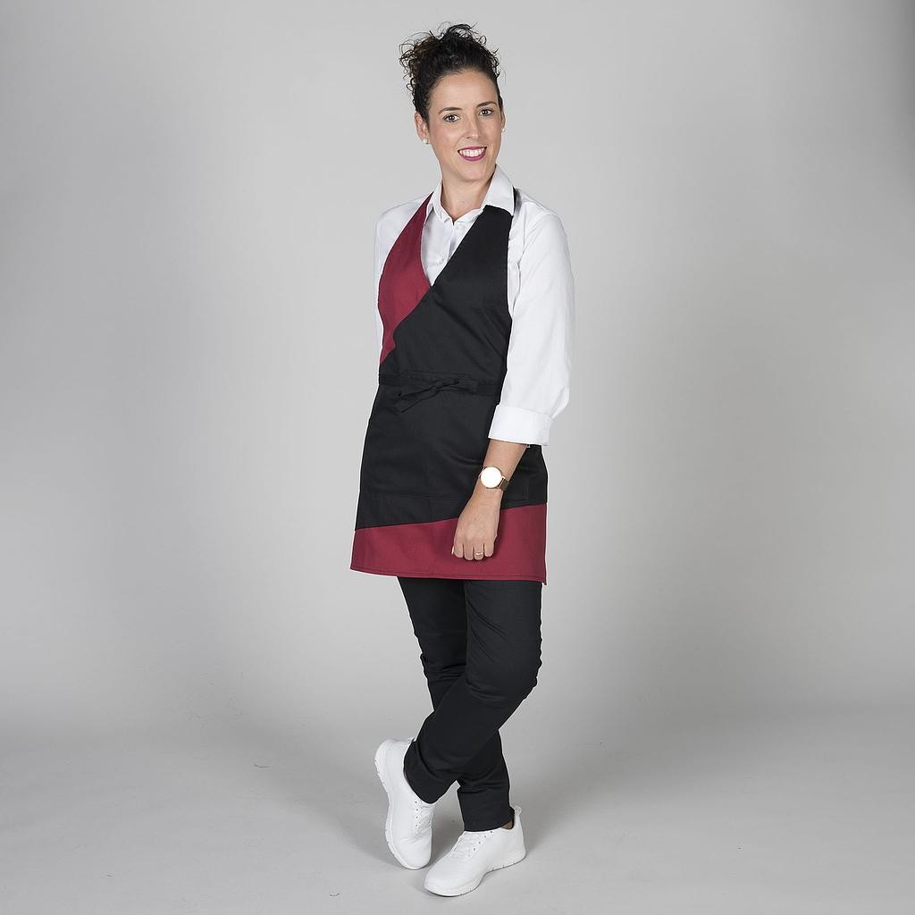 Delantal bistro combinado 80x65 cm