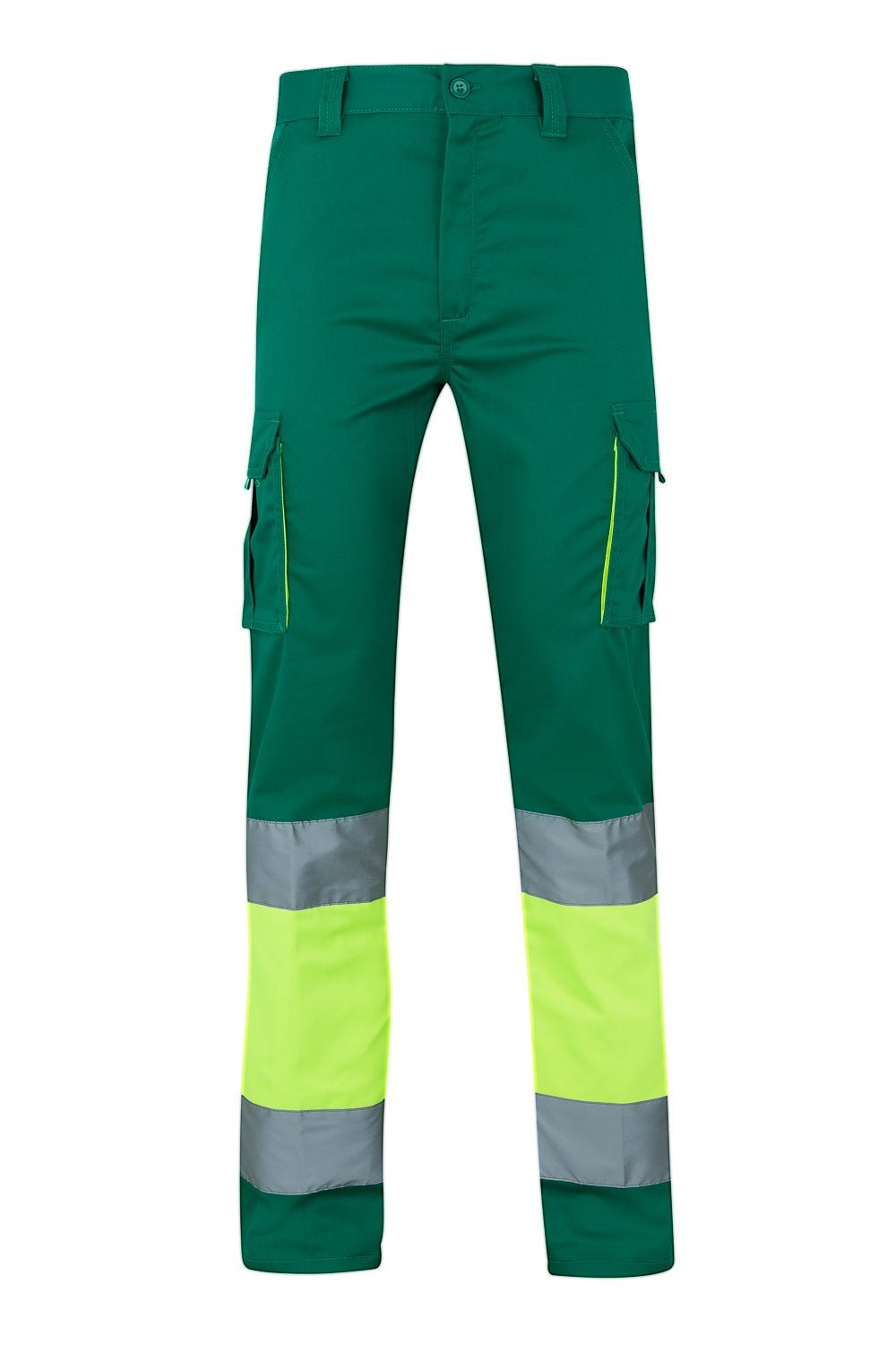 Pantalón stretch bicolor av