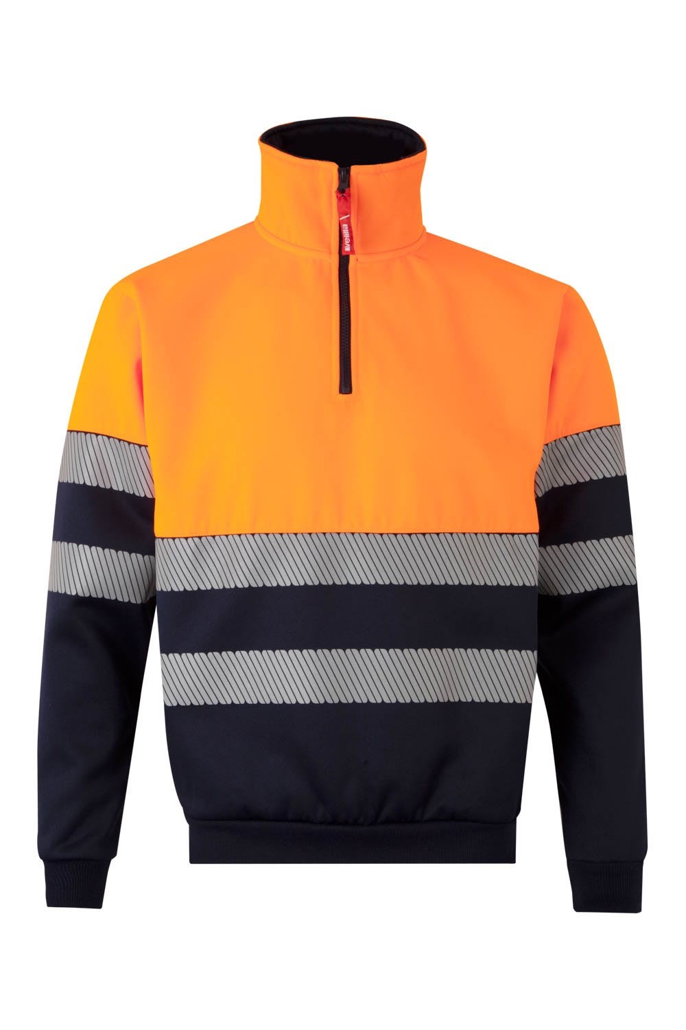 Sudadera bicolor cremallera rs