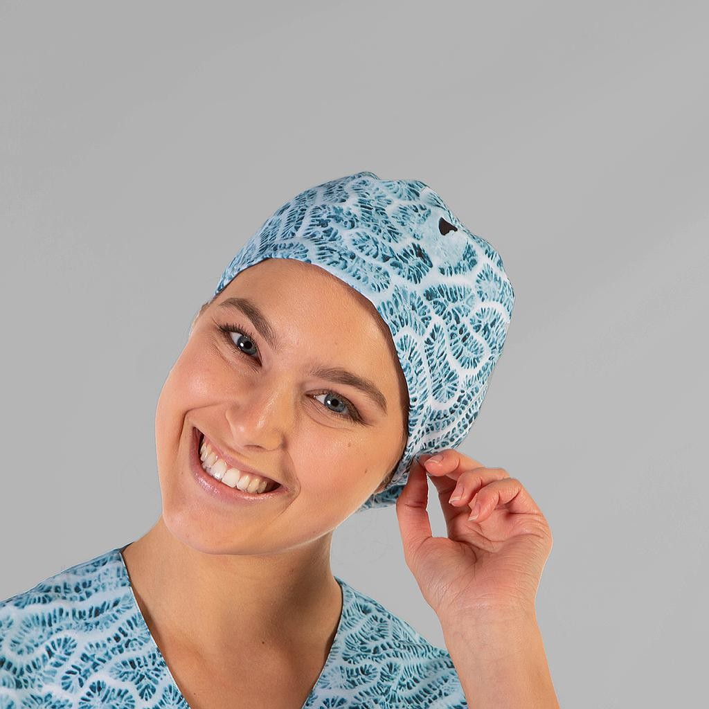 Gorro cirujano goma tejido reciclado