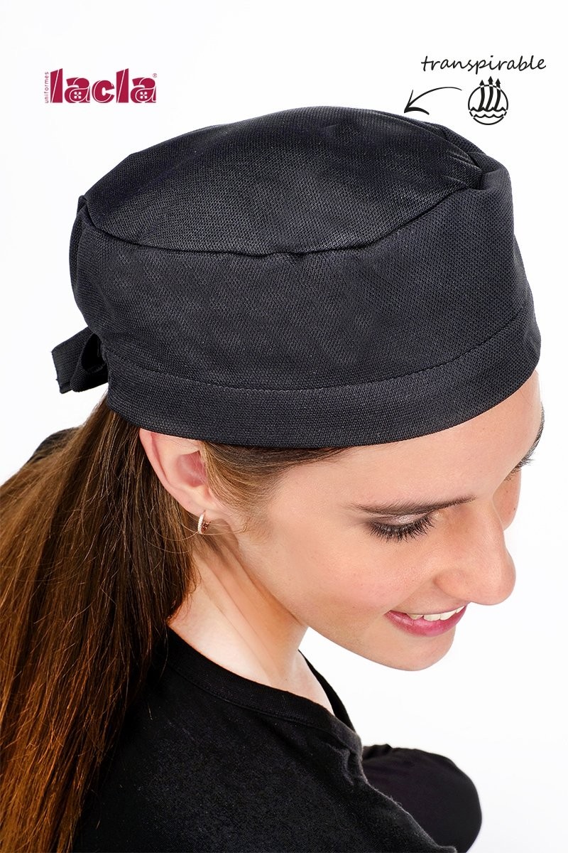 Gorro de cocina negro