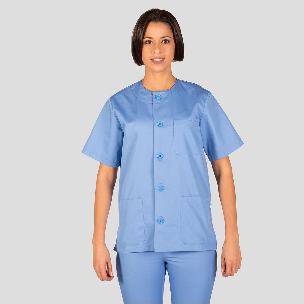 Blusa sanitario unisex abotonada colores