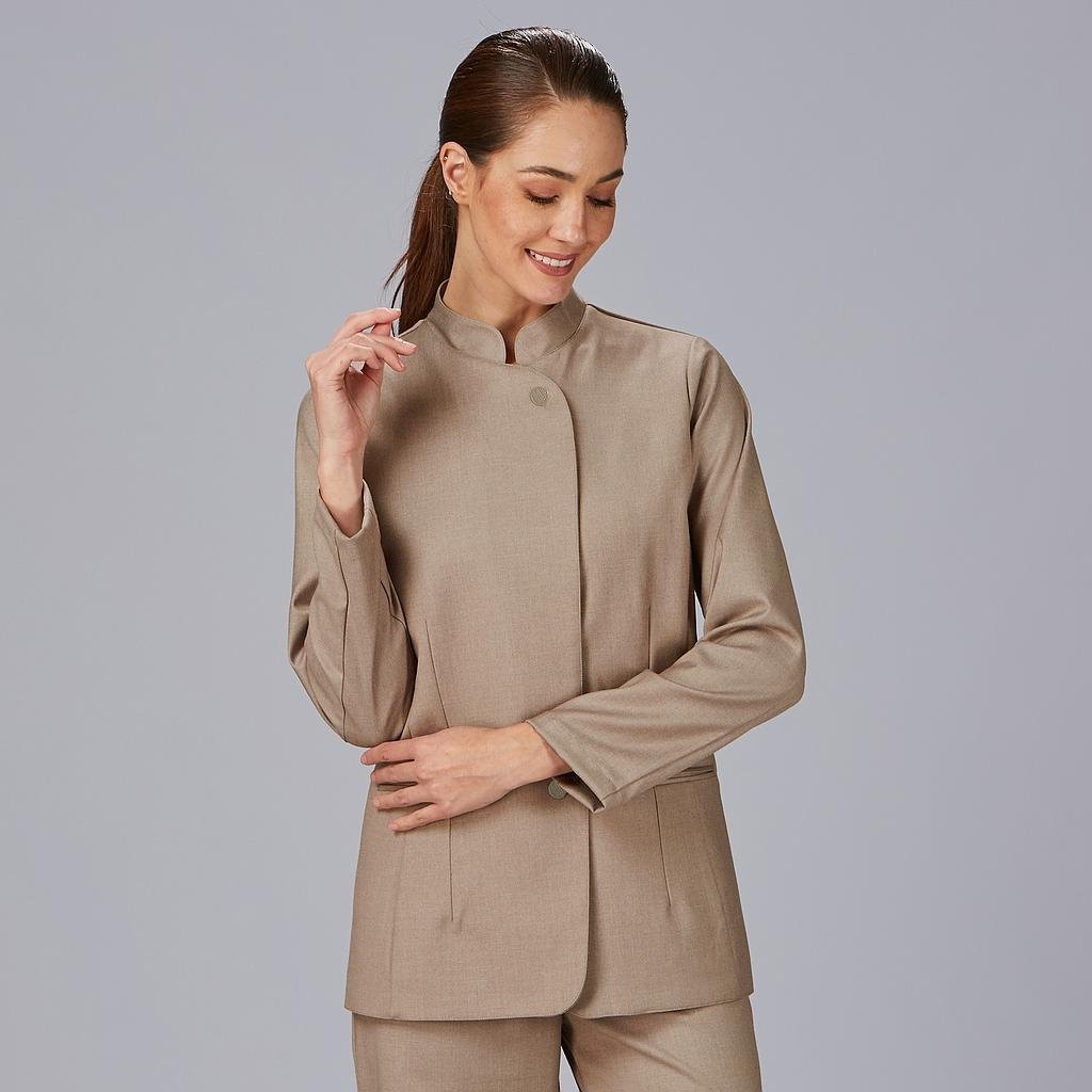 Chaqueta Mujer Cuello Mao Campos