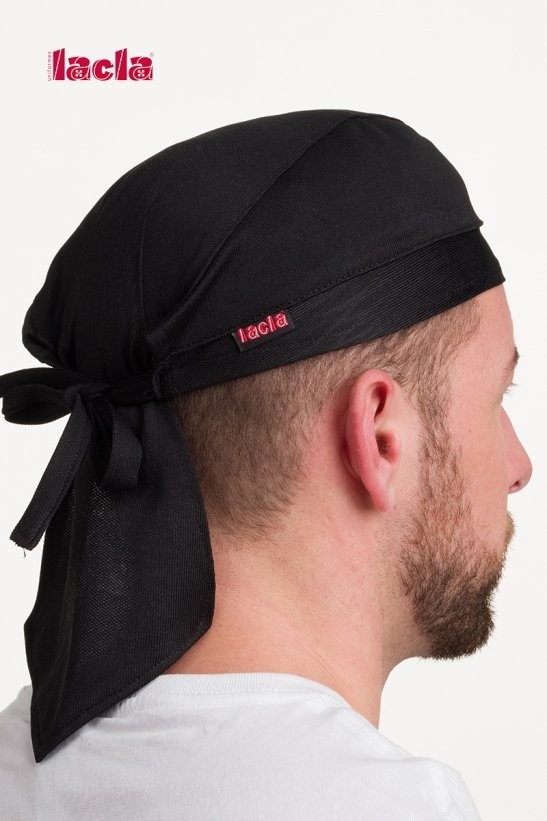 Gorro de cocina pirata negro