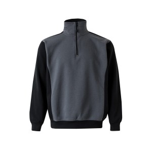 Sudadera bicolor cremallera