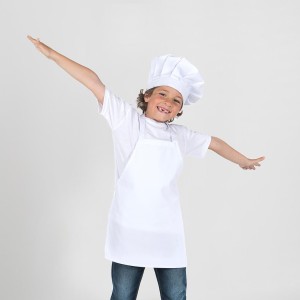 Delantal infantil peto blanco