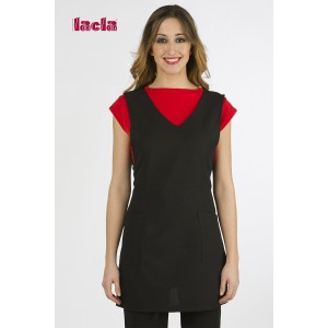 Estola grande costadillos con bolsillos cuello V