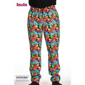 Pantalón microfibra con goma en cintura "Rayotes Colorines"