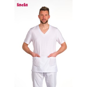 Casaca pijama Unisex. cuello pico y MC. Estampado Alas colorines.