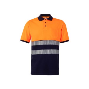 Polo algodón bicolor mc rs