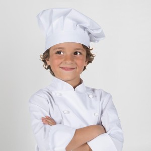 Gorro gran chef infantil blanco 
