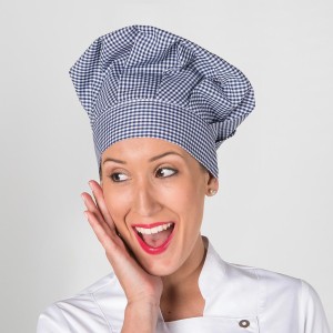 Gorro gran chef vichy con velcro