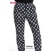 Pantalón microfibra con goma en cintura. Estampado X color blanco