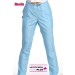 Pantalón básico con goma en cintura trasera "Bolsillos laterales" color azul