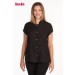 Casaca cuello mao de manga mini color negro