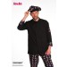 Chaqueta cocina Unisex ML “Estampado Ala Colorines“ de cuello mao.