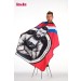 Capa estampada con cuello regulable con broches Tatoo
