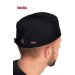 Gorro cocina  negro elástico transpirable.