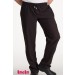 Pantalón básico goma cintura Bolsillo trasero color negro