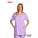 Casaca UNISEX de cuello pico y MC. Microfibra elástica. Colores Pastel color rosa