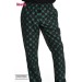 Pantalón microfibra con goma en cintura. Estampado X color verde